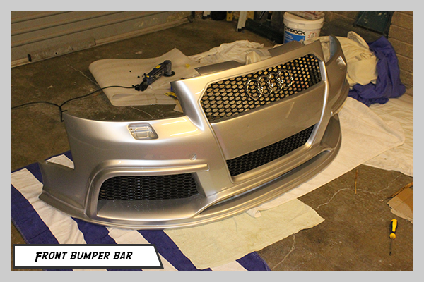 Bruno Correia Audi A4 B6 8E Regula Tuning Body kit painted front bumper bar with mesh installed