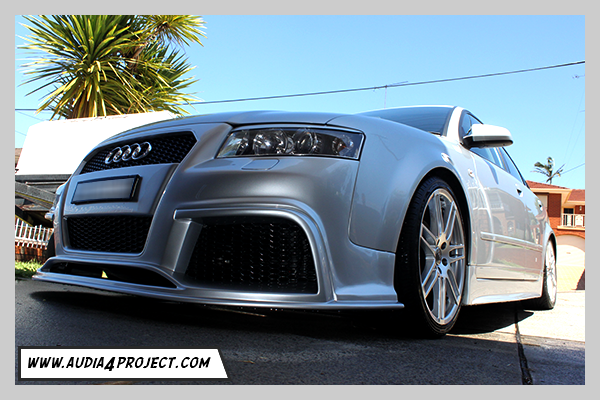Bruno Correia Audi A4 B6 8E Regula Tuning Body kit front low view front bumper side skirts